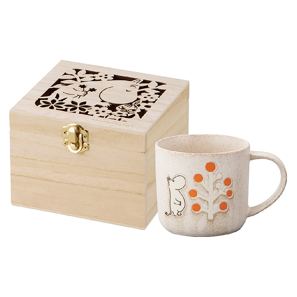 日本山加 YAMAKA 日本製 Moomin 木箱陶瓷馬克杯 嚕嚕米 果實樹 SJ12655