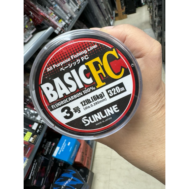 【小雯釣具】Sunline Basic FC 300米 日本製 碳纖線 卡夢 下野正希 前導線 根魚 捲仔 磯釣 池釣