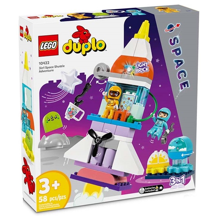 ［想樂］全新 樂高 LEGO 10422 DUPLO 得寶 三合一太空梭歷險