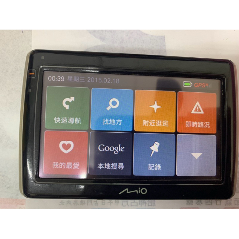 二手 中古 MIO N224 GPS 車用衛星導航導航 無充電線