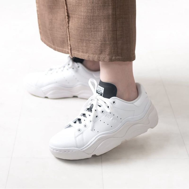 Adidas Stan Smith Millencon W [HQ6041] 女 休閒鞋 經典 史密斯 厚底 皮革 白