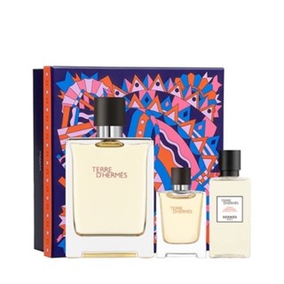 HERMES 愛馬仕 大地香水禮盒(淡香水100ml+小香12.5ml+鬍後乳40ml)