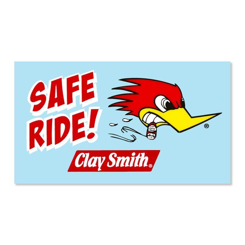 Clay Smith 安全騎乘 彩色 貼紙 (透明底) [ CSYC3944 ]