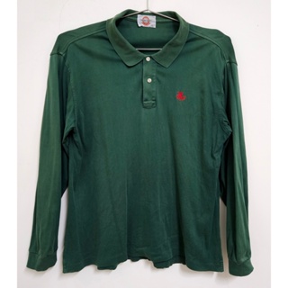 二手衣 Unicorn Sports 獨角獸 素色 綠色 長袖 休閒 Polo衫