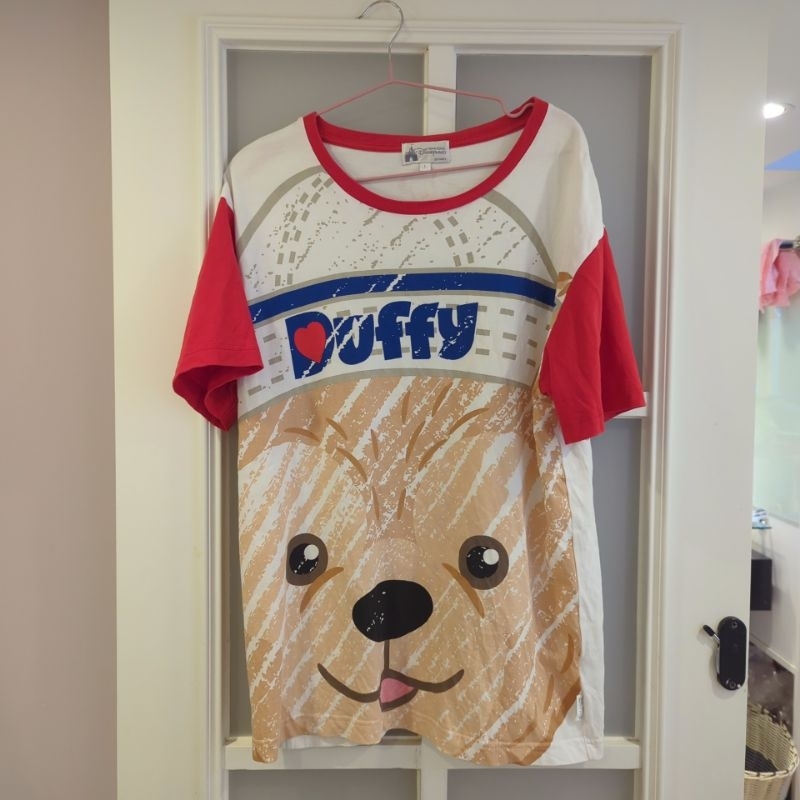 香港迪士尼 達菲熊T恤 短T Duffy L