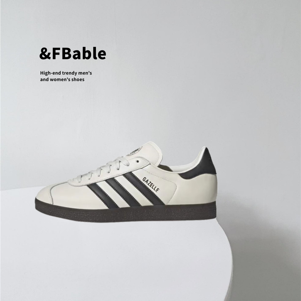 FB&amp; Adidas Originals Gazelle 黑白 德訓鞋 男女鞋 白黑 休閒鞋 ID3719