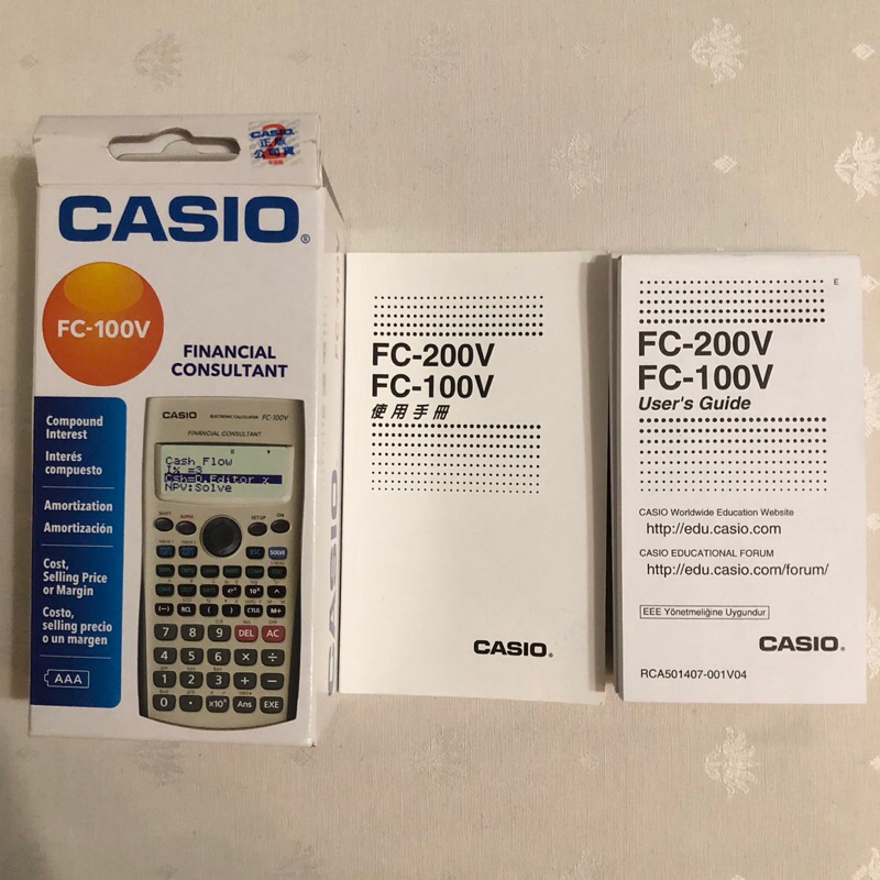 【 二手】CASIO FC-100V 財務計算機