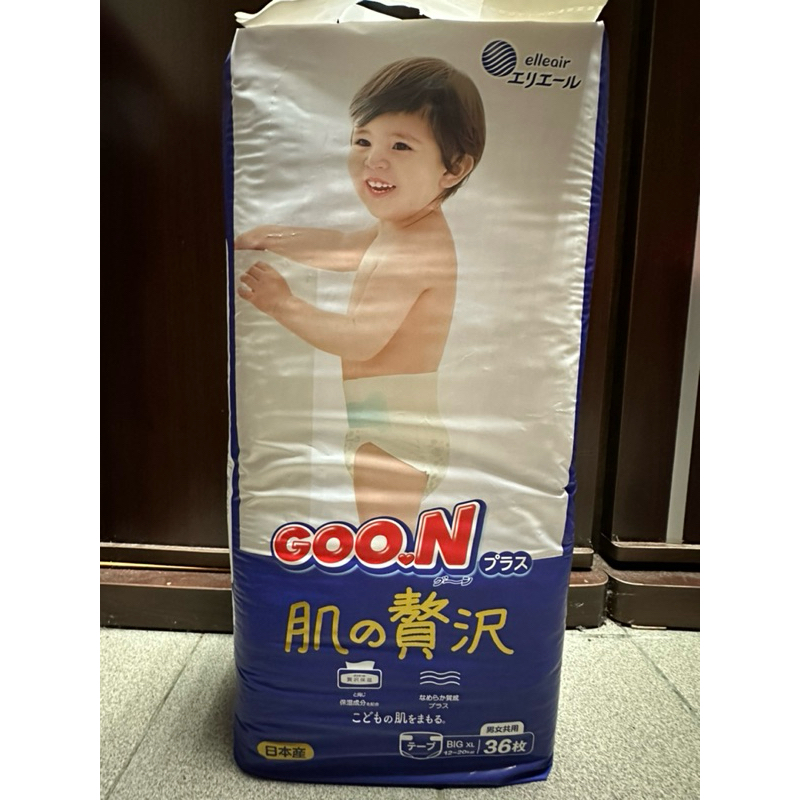 GOO.N 大王境內版奢華肌 黏貼型紙尿褲 XL 36片
