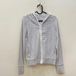 Uniqlo條紋連帽外套 S號 全新
