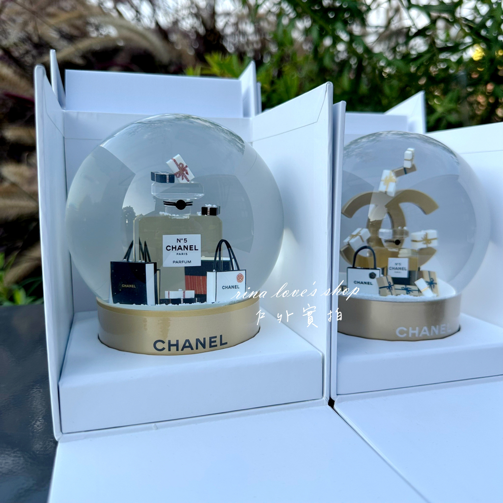 🈶️貨🔥正品歐洲美妝櫃Chanel香奈兒(附紙袋紙盒)vip滿額禮聖誕限定金色水晶球 生日禮物 母親節禮物 聖誕禮物