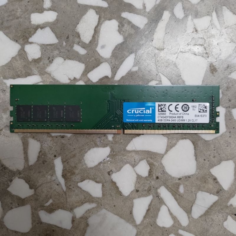 [二手] Micron Crucial 美光 DDR4-2400 4GB 桌機記憶體 4G