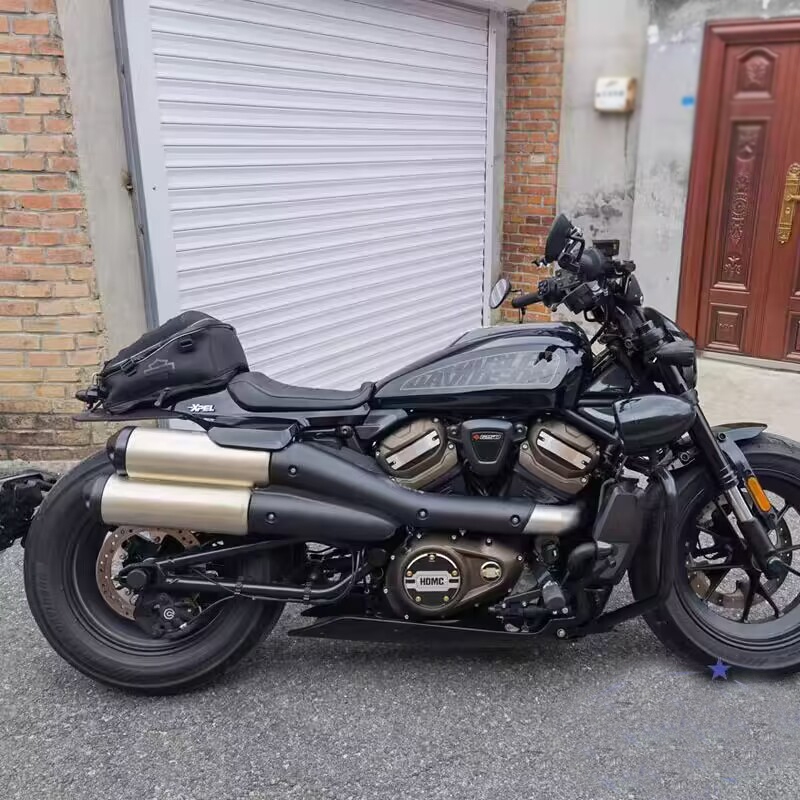 哈雷Sportster S馬鞍包 適用於 Harley  Sportster s 排氣管改裝金屬裝飾蓋 Sports