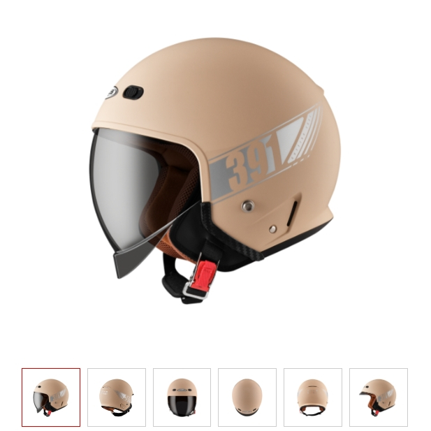 【ZEUS】ZS-391系列 A29 消光奶茶色 半罩式 4分之3罩安全帽 太空帽  🔥