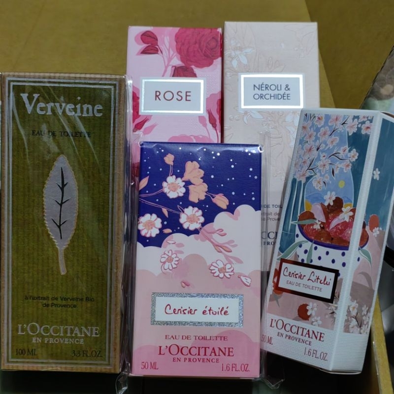歐舒丹淡香水(蜜桃玫瑰(夜櫻(荔枝櫻花