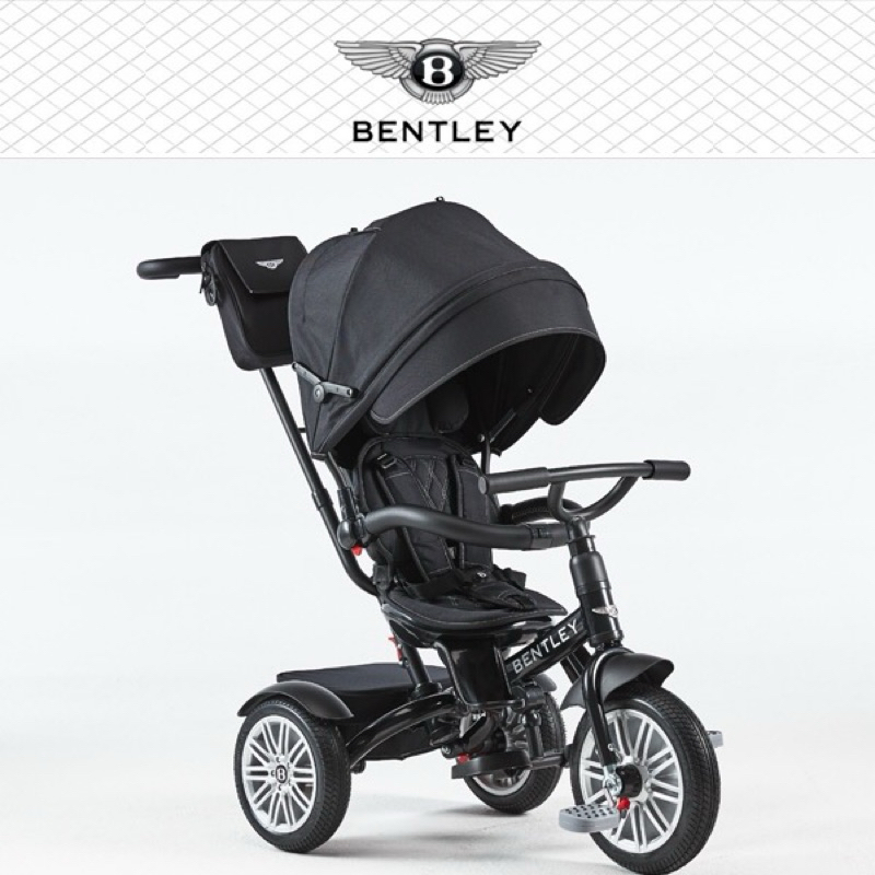 二手賓利 Bentley 三輪嬰兒手推車 黑色