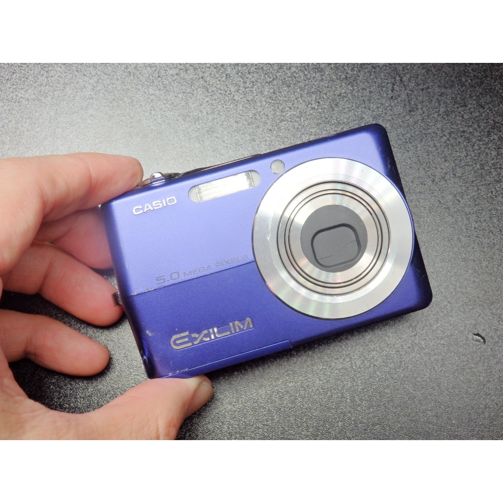 &lt;&lt;老數位相機&gt;&gt;CASIO EXILIM EX-Z500 (CCD相機 / 500萬像素 / 防手震高ISO/藍)