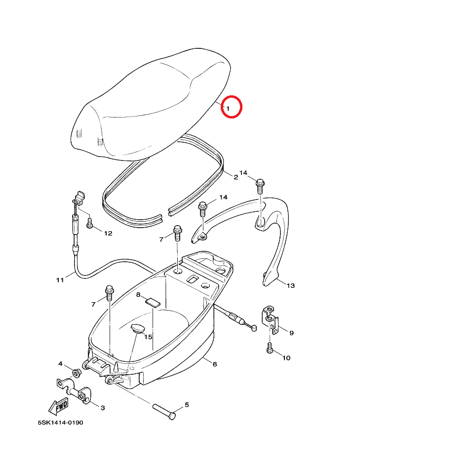 YAMAHA 原廠 RS Jog Sweet 100 (真美) 防滑 坐墊 雙人座墊 料號：5SK-F4730-30