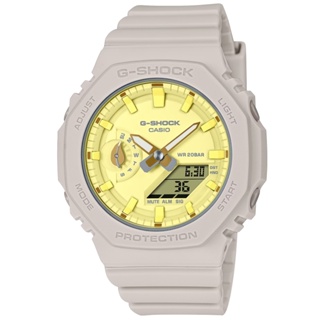 【聊聊甜甜價】CASIO G-SHOCK 大地色調 植物設計 雙顯腕錶 GMA-S2100NC-4A