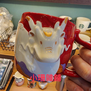 小珊雜鋪 小珊雜舖 星巴克 龍年 12OZ金龍馬克杯 祥龍撲滿 龍年星意造景水球