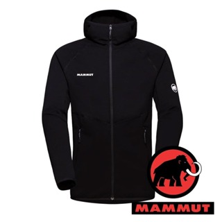 【MAMMUT 長毛象】Aconcagua ML男快乾刷毛連帽外套『黑』1014-04281