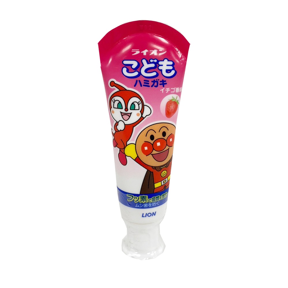LION獅王 麵包超人牙膏草莓 40g【Donki日本唐吉訶德】