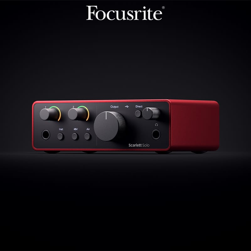 原廠公司貨 全新 Focusrite Scarlett 4th Gen Solo USB 錄音介面 音效卡 直播介面