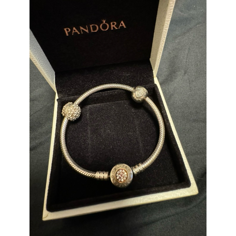 Pandora潘朵拉手鏈17cm 二手8成新 可議唷 母親節禮物 情人節禮物