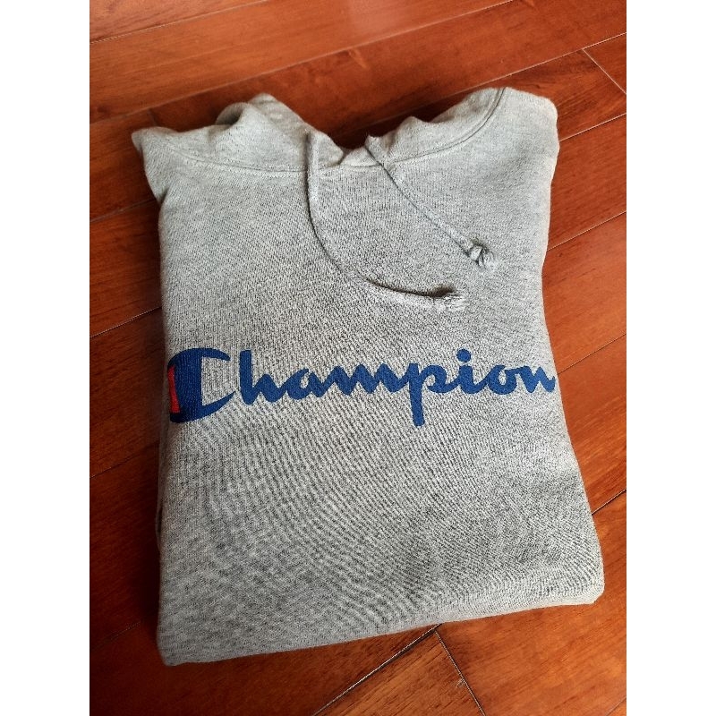 champion 灰色帽T