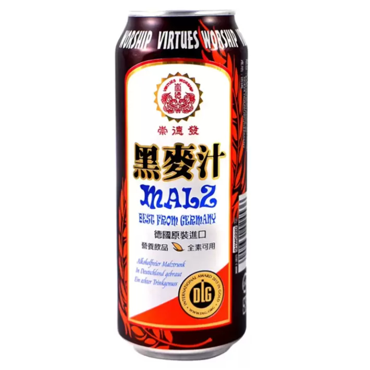 COSTCO代購 好市多 崇德發 黑麥汁 500毫升 Virtues Worship Malt Drink 黑麥 素食