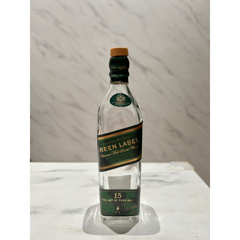 🇬🇧約翰走路 JOHNNIE WALKER  15 年純麥蘇格蘭威士忌 0.2L「空酒瓶」