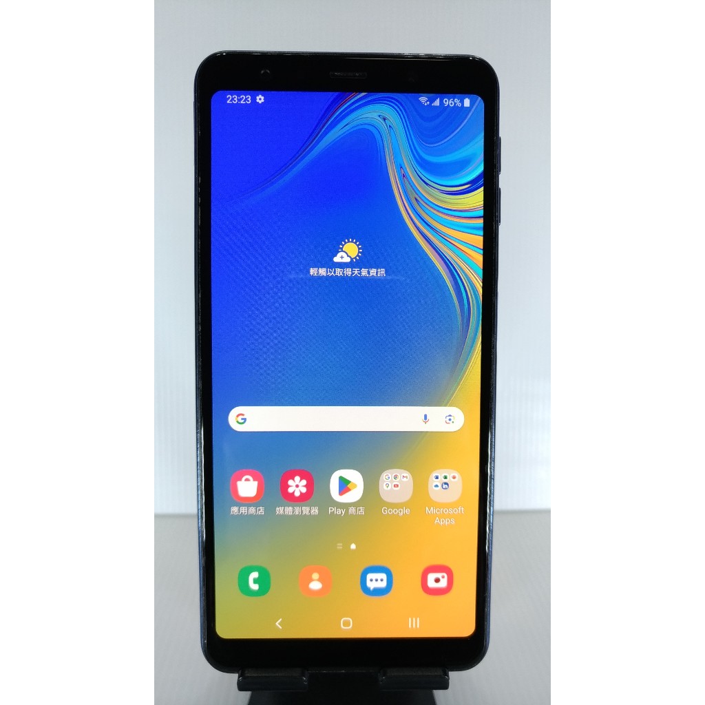 八成五新三星 Galaxy A7(2018) 4G/128G 藍色 FHD+ Super AMOLED無邊際螢幕