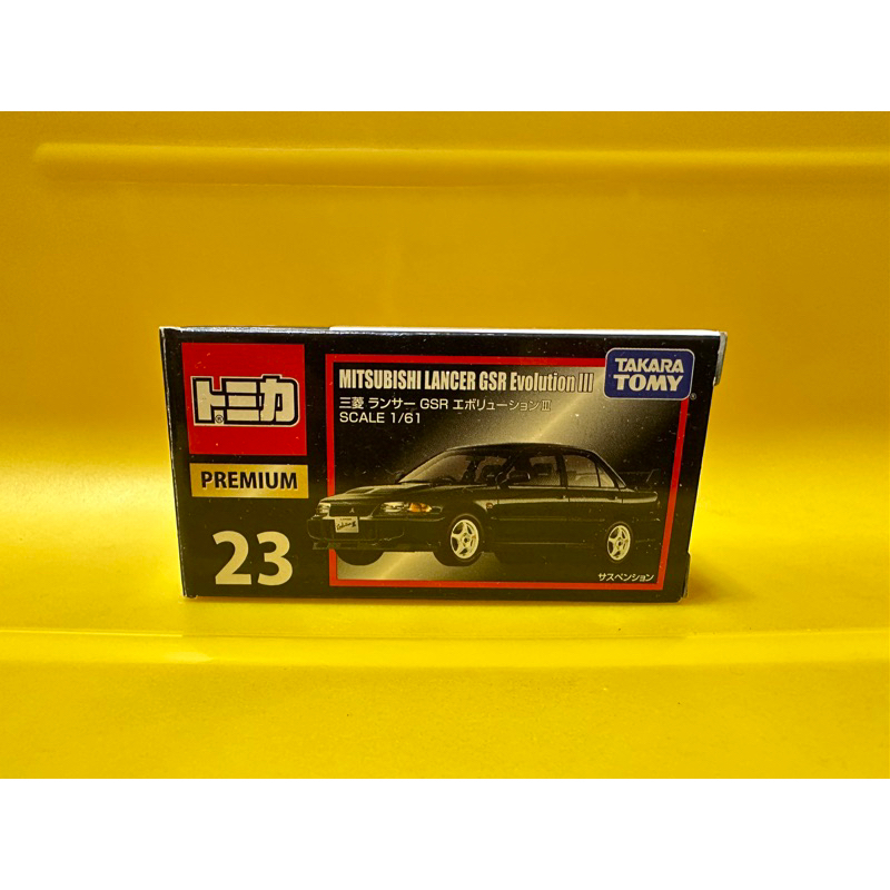 車況完美 Tomica 多美Premium 黑盒 23 三菱 MITSUBISHI GSR EVO III 3 模型車