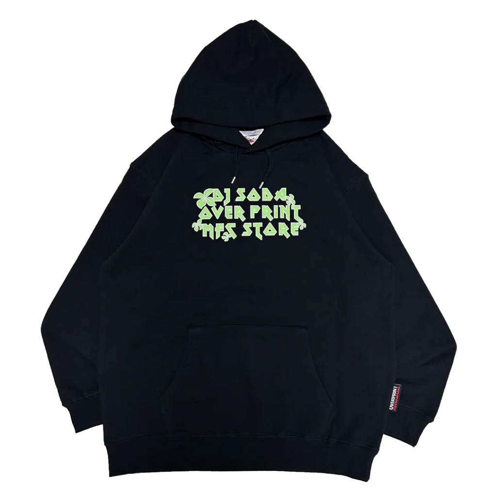 overprint DJ SODA TEE 帽T 黑綠
