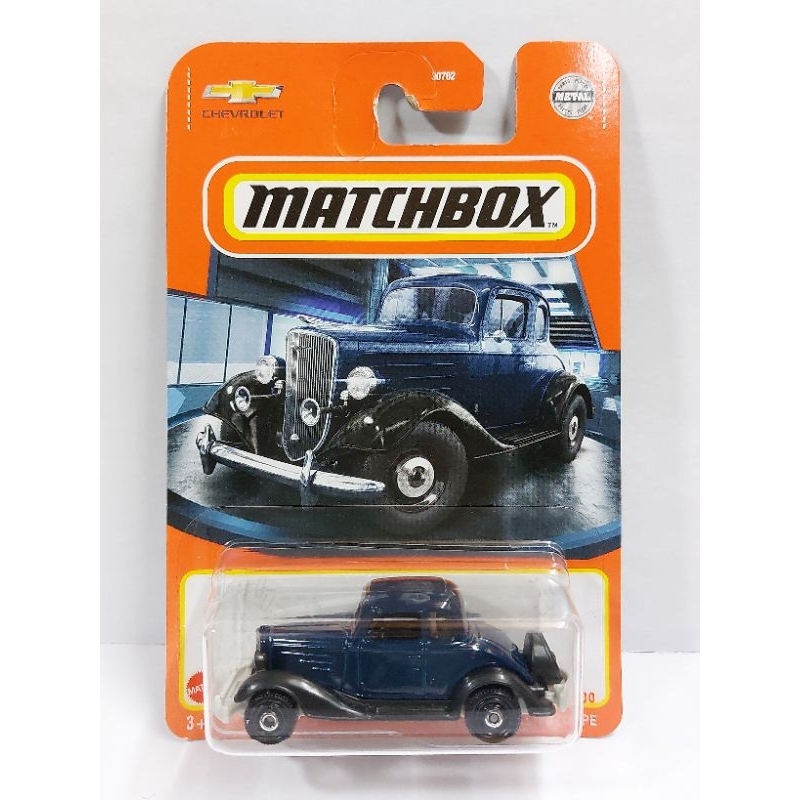 1/64 Matchbox 2022 MBX Showroom 1934 Chevy Master Coupe 藍黑