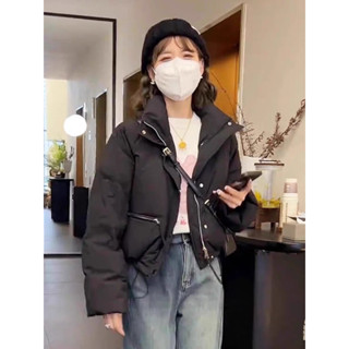 現貨❤️Carol服飾 2025秋冬新款均碼女裝外套 #0279 拉錬式有口袋保暖羽絨短款外套 #美拉德穿搭#韓國流行