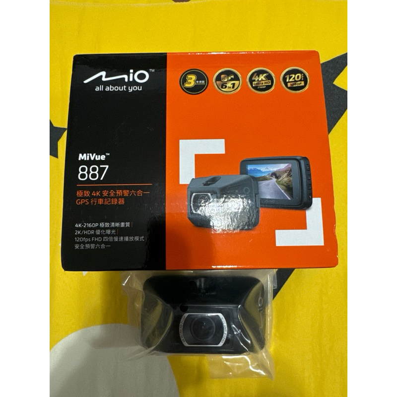 Mio MiVue 887 極致4K 安全預警六合一 GPS 行車記錄器 主機3年保固 贈32GB 記憶卡