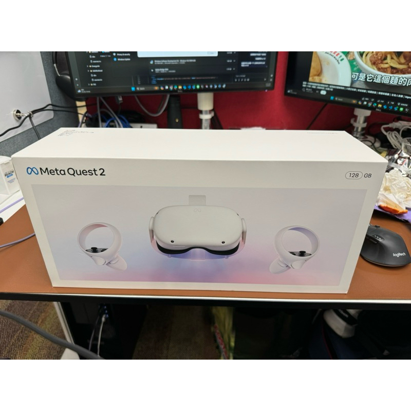 (二手近全新)Meta Oculus Quest 2 128G VR 3d眼鏡送配件