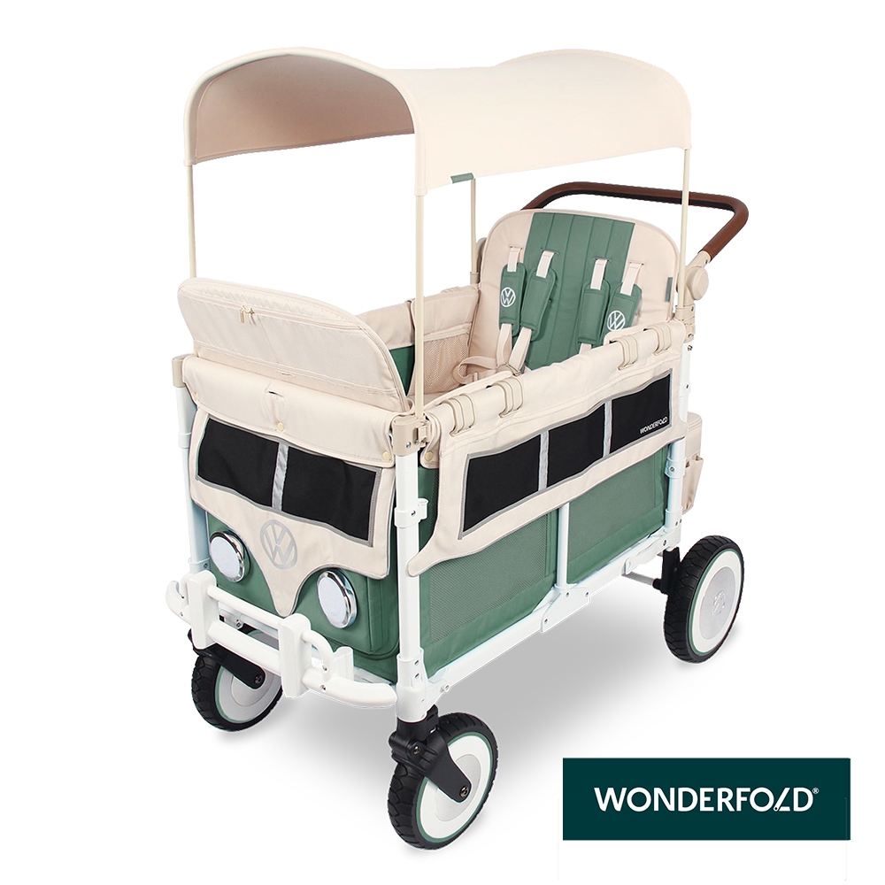 【WonderFold】VW4 福斯聯名多功能嬰兒推車 Volkswagen聯名嬰兒車 寵物推車 多胞胎 多寶 福斯汽車