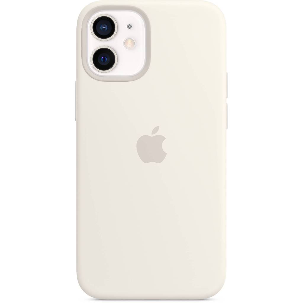 少見白色! Apple原廠矽膠保護殼 iPhone 12 mini用【蘋果園】全新正貨 MagSafe