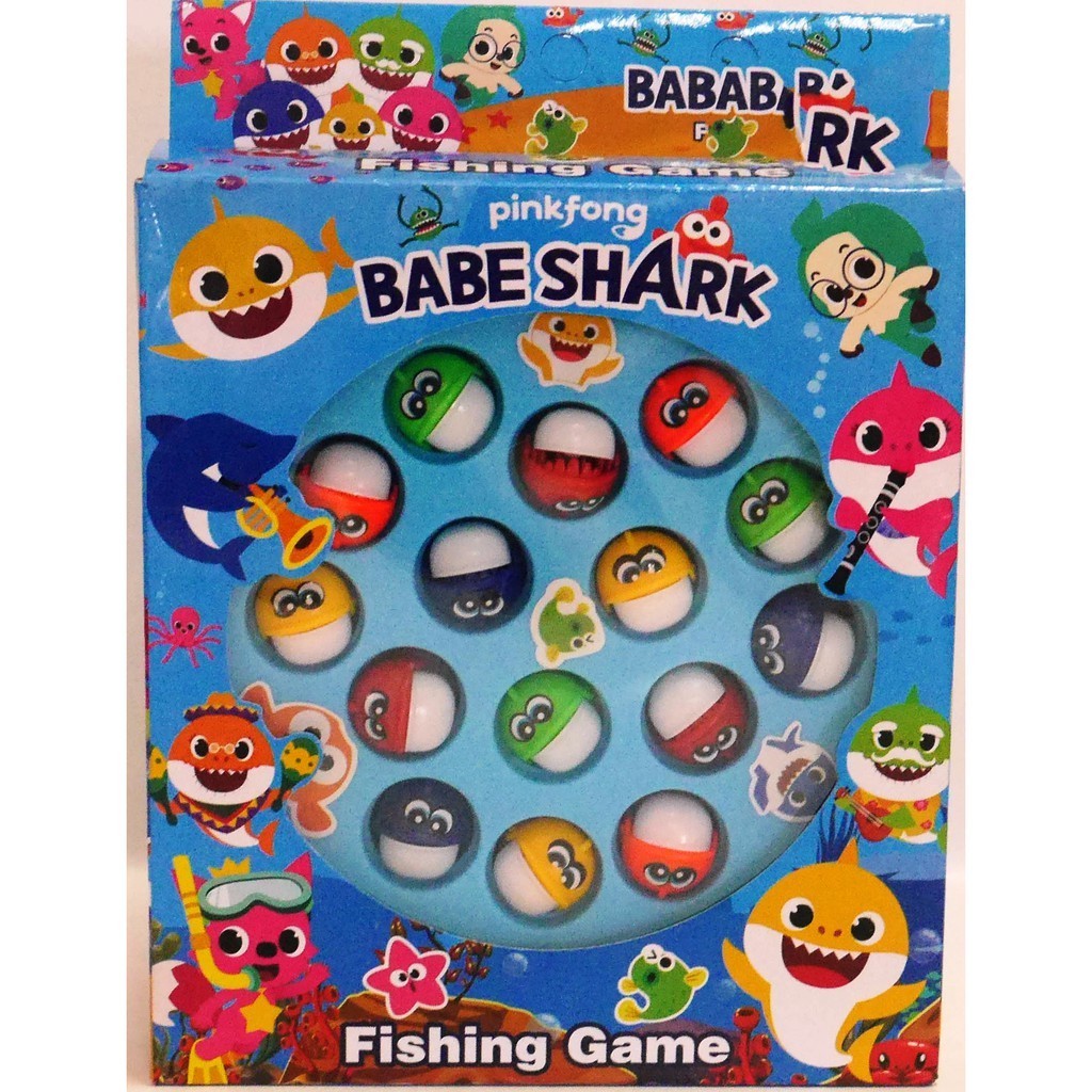 桌遊鯊魚寶寶電動轉盤勾式釣魚桌遊玩具