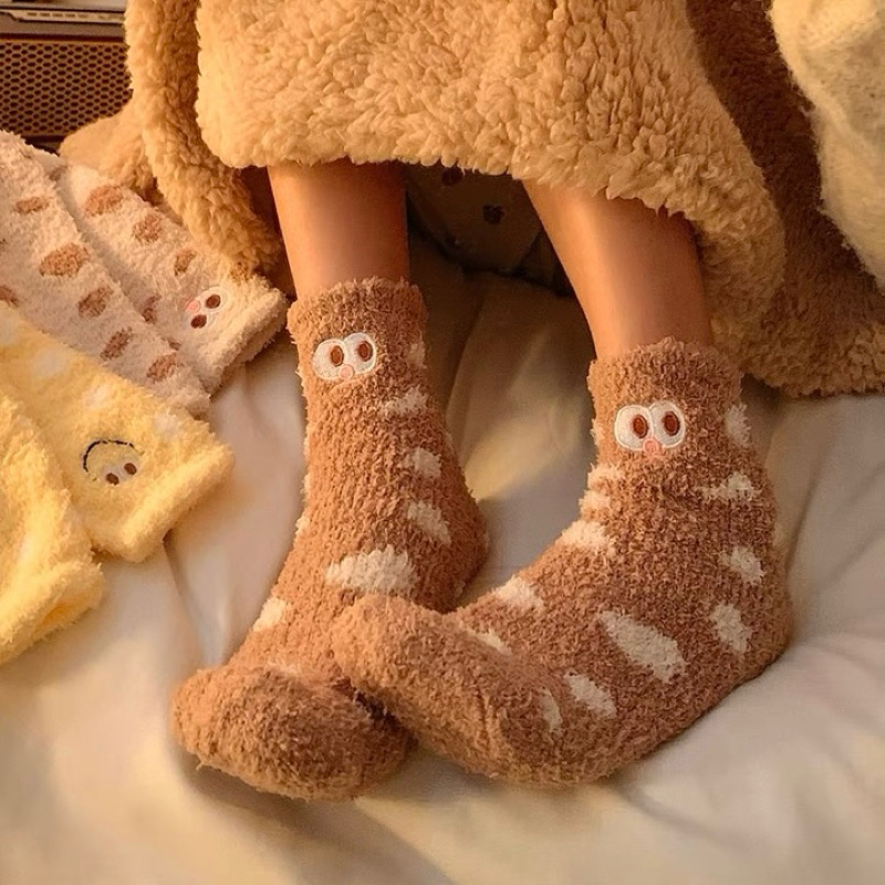 🔸現貨🔸Palette |冬天必備❄️珊瑚絨保暖襪 中筒襪 長襪
