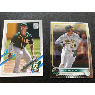 MLB 奧克蘭運動家隊 Oakland Athletics Topps 球員卡 棒球卡 Matt Olson 二手