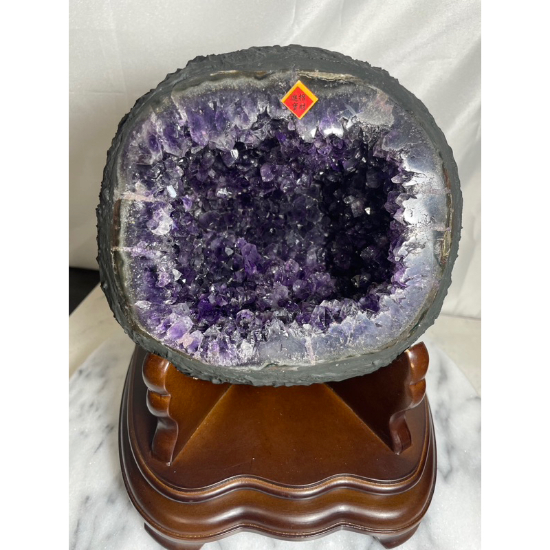 烏拉圭ESP帝王紫晶洞/紫到邊 大口洞深 稀有上帝指紋/圓洞/淨重5.55公斤