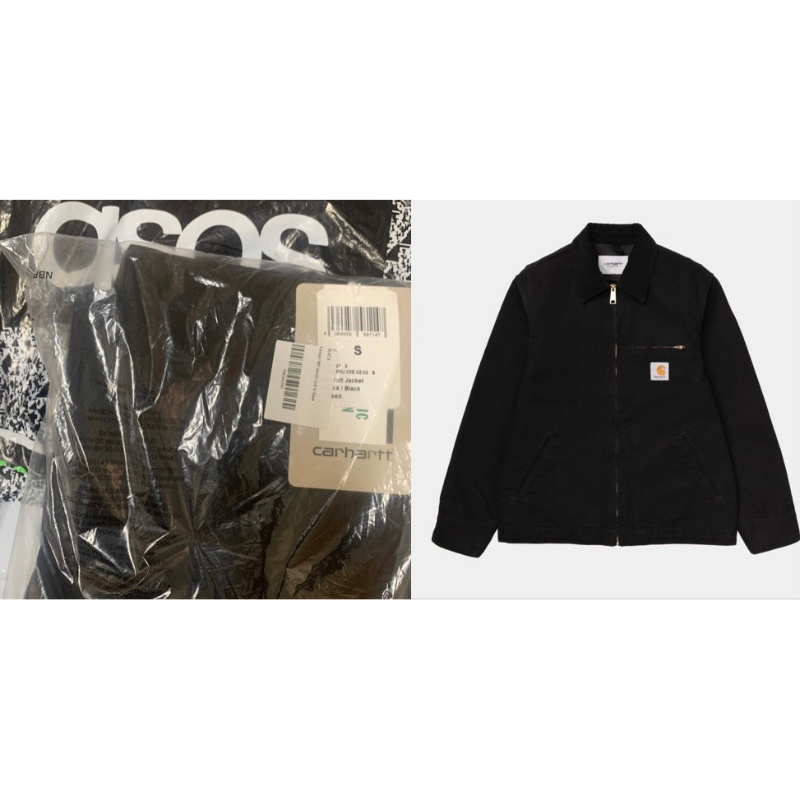 全新現貨未拆免運 Carhartt wip Detroit jacket 典藏底特律網眼版 黑S ASOS購入 台灣絕版