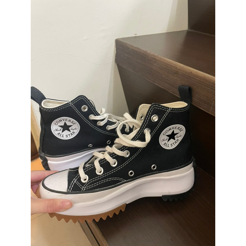 CONVERSE 高筒鞋 幾乎全新RUN STAR HIKE HI BLACK