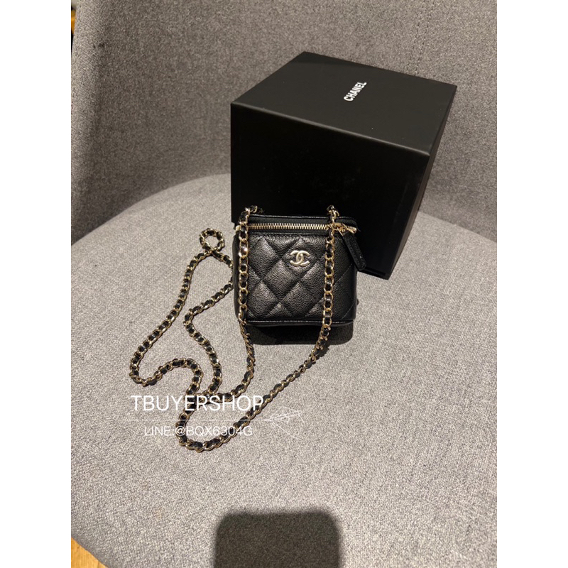 [Tbuyershop] 台灣現貨🍀 Chanel 24c cf 黑金 荔枝皮 小盒子
