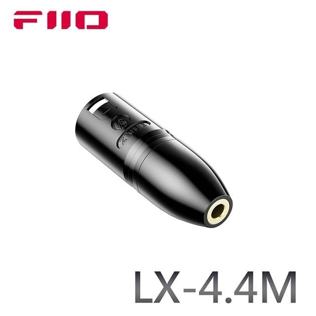 【FiiO LX-4.4M 4pin XLR(公)轉4.4mm(母)平衡轉接頭】適用於XLR音樂設備/播放器/擴大器