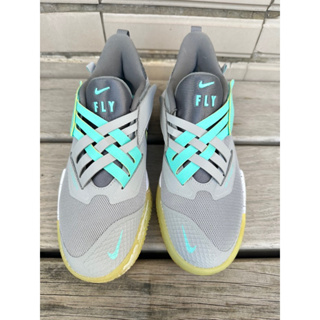 二手 Nike 籃球鞋 Zoom Flight 2 運動 男女鞋氣墊 舒適 避震 包覆 支撐 球鞋 灰 黃