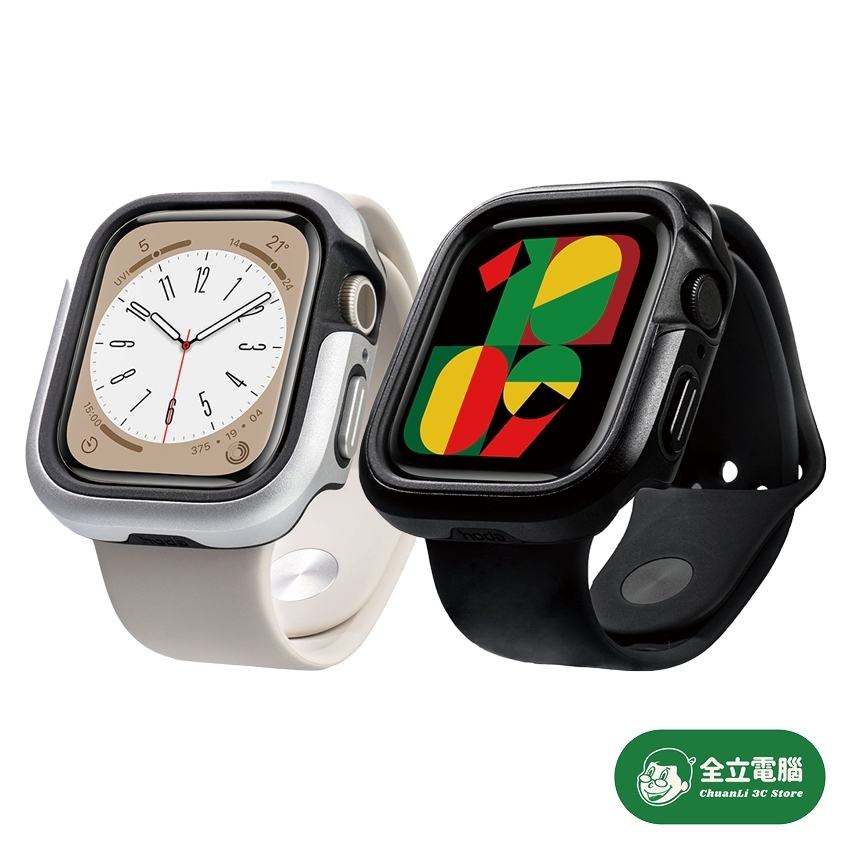 【全立電腦】 hoda 曜石保護殼 Apple Watch 9 8 7 保護殼 金屬保護殼 蘋果錶殼 錶殼 手錶保護殼