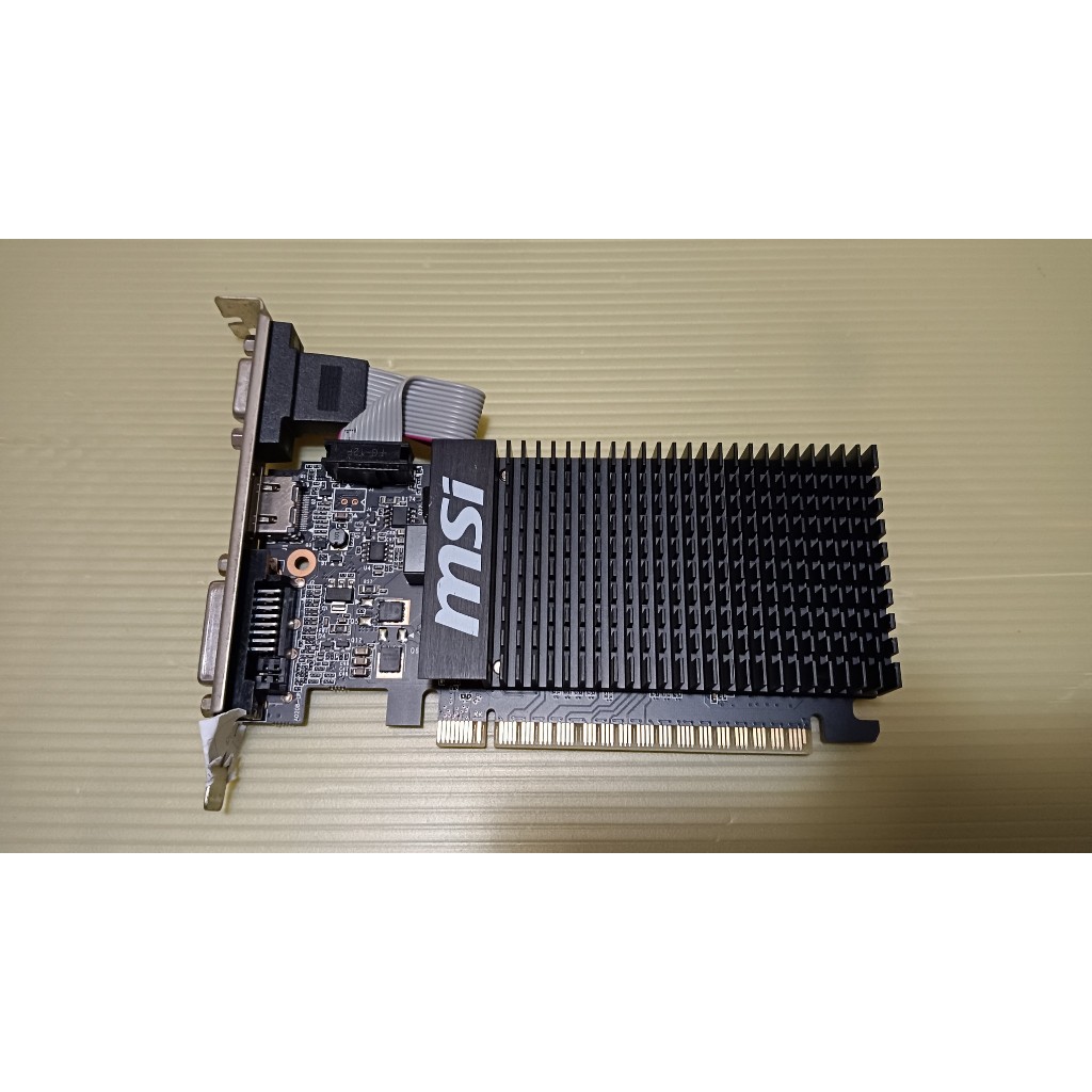 MSI微星 NVIDIA GT710 1G顯示卡(MS-V809) VGA HDMI DVI 拆機良品